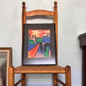 Vintage Abstract Pastel Illustration Art